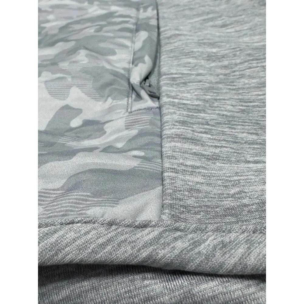 Southern Tide gray vest dual zippers size xl camo print